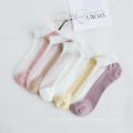 Custom Fashion Candy Color No Show Dozen White Cotton Simple Sport Socks Women Low Ankle